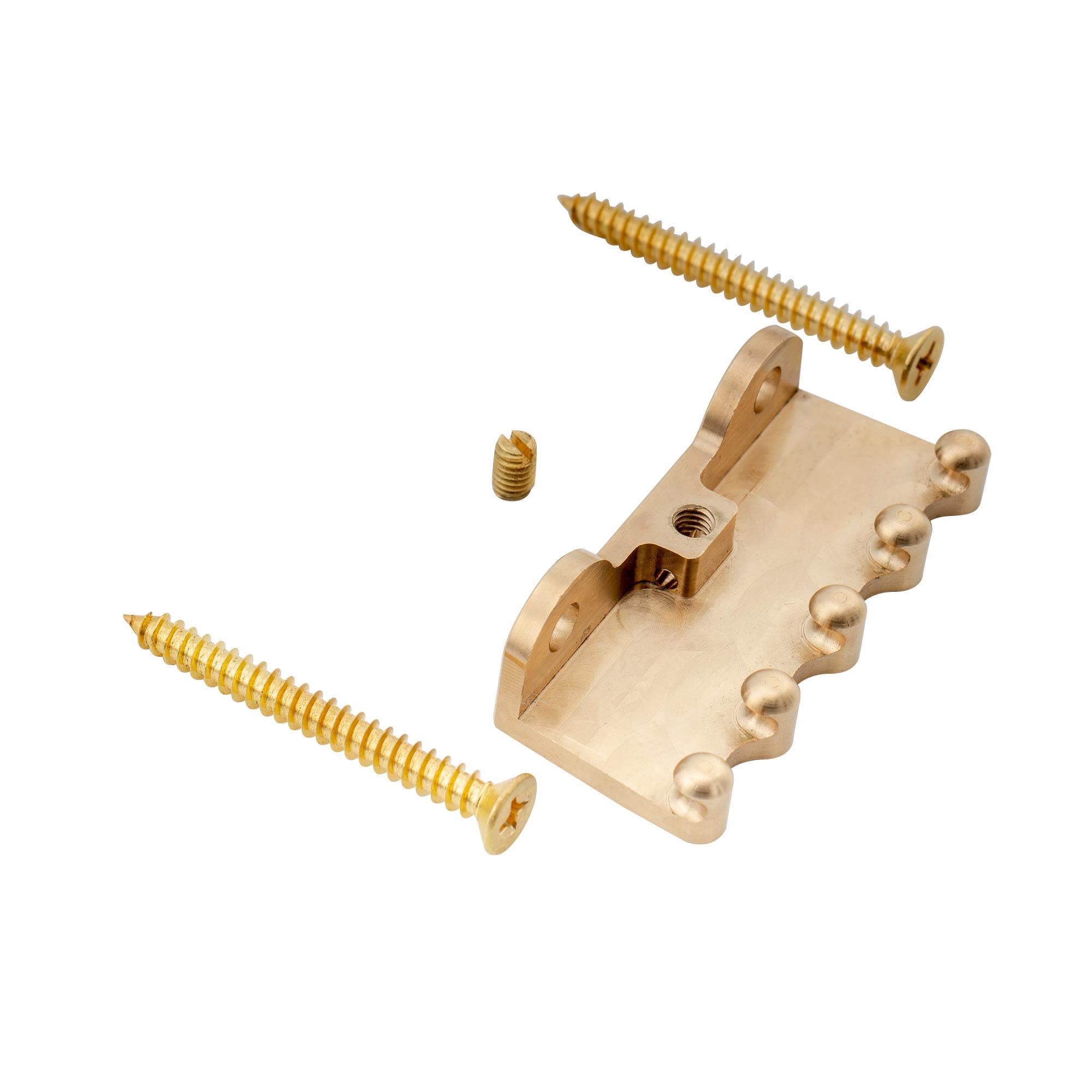 Musiclily Ultra Heavy Duty Full Brass Electric Guitar Tremolo Claw for Strat/Floyd Rose Tremolo Bridge System, Original Color