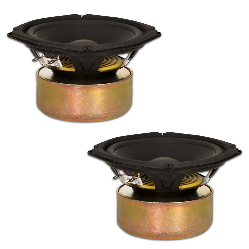 2 Goldwood Sound GW-205/8S Shielded 5.25 Woofers 130 Watt each 8ohm Replacement Speakers
