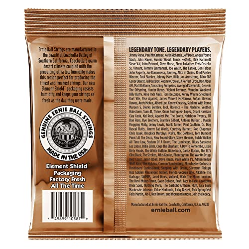 Ernie Ball Earthwood Custom Light Phosphor Bronze Acoustic Guitar Strings, 11.5-54 Gauge (P02145)