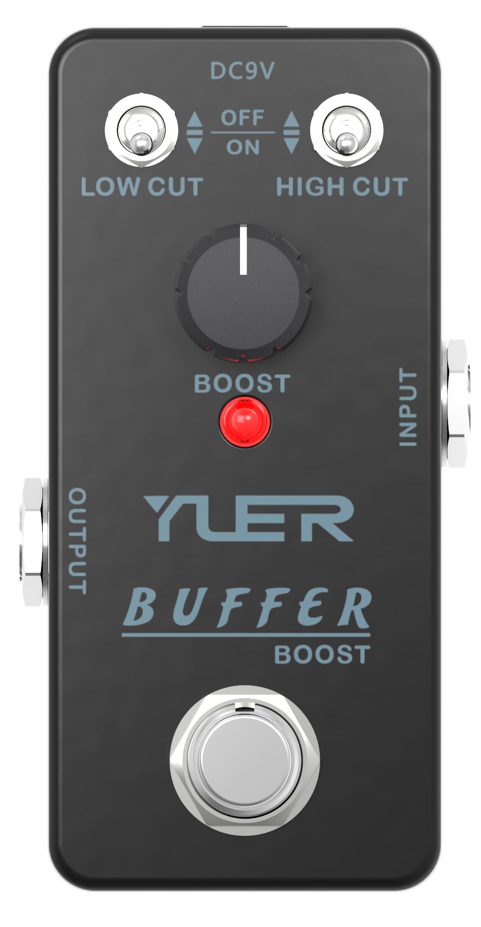 BUFFER BOOST,Guitar Pedal,Electric Guitar Effects Pedal for Guitars and Bass Effect Pedals Mini Single Type DC 9V True Bypass