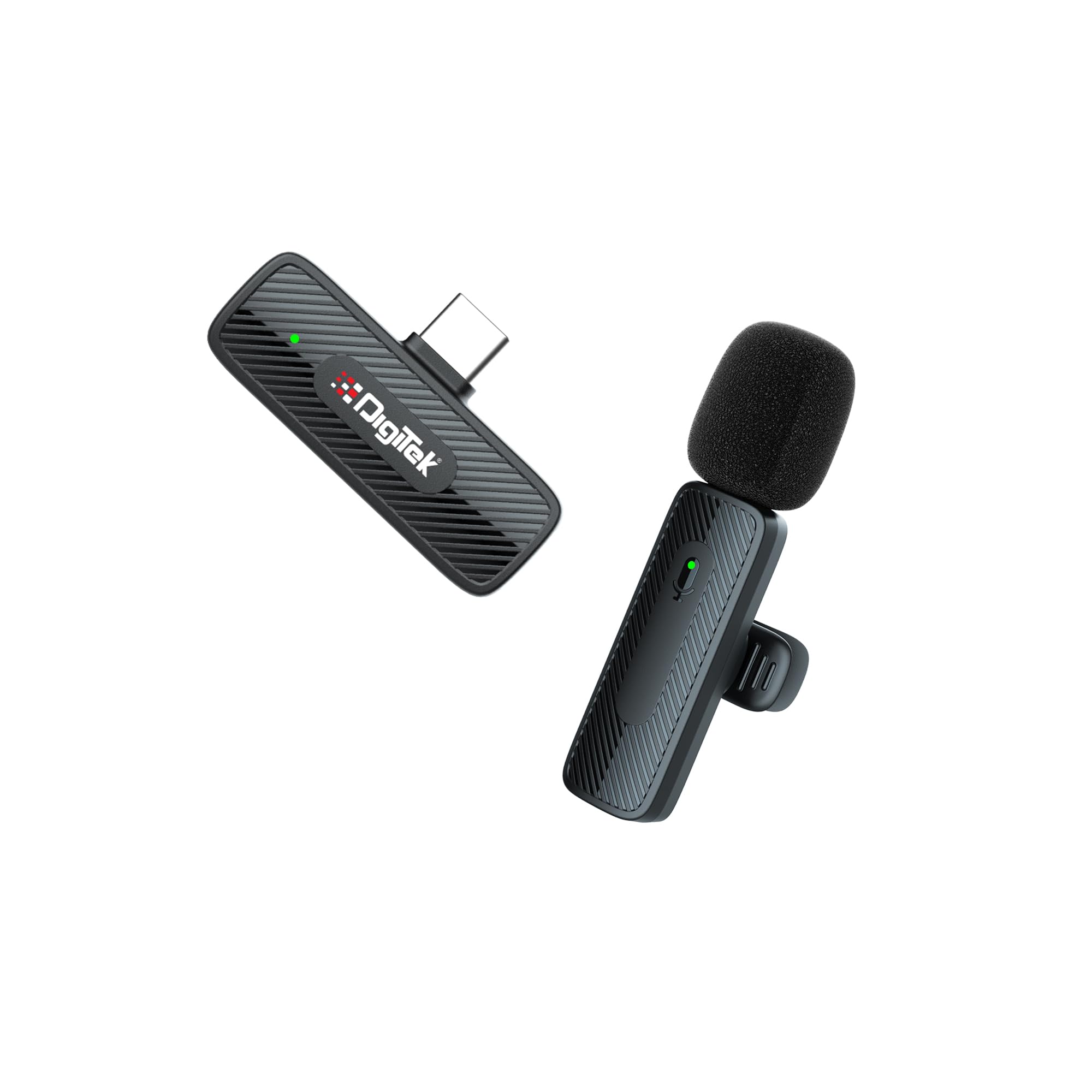 Digitek (Dwm-006 Pro Wireless Microphone & Receiver With Type-C Connector, 4Hr Battery, For Android Phone & Type-C Devices, Idea