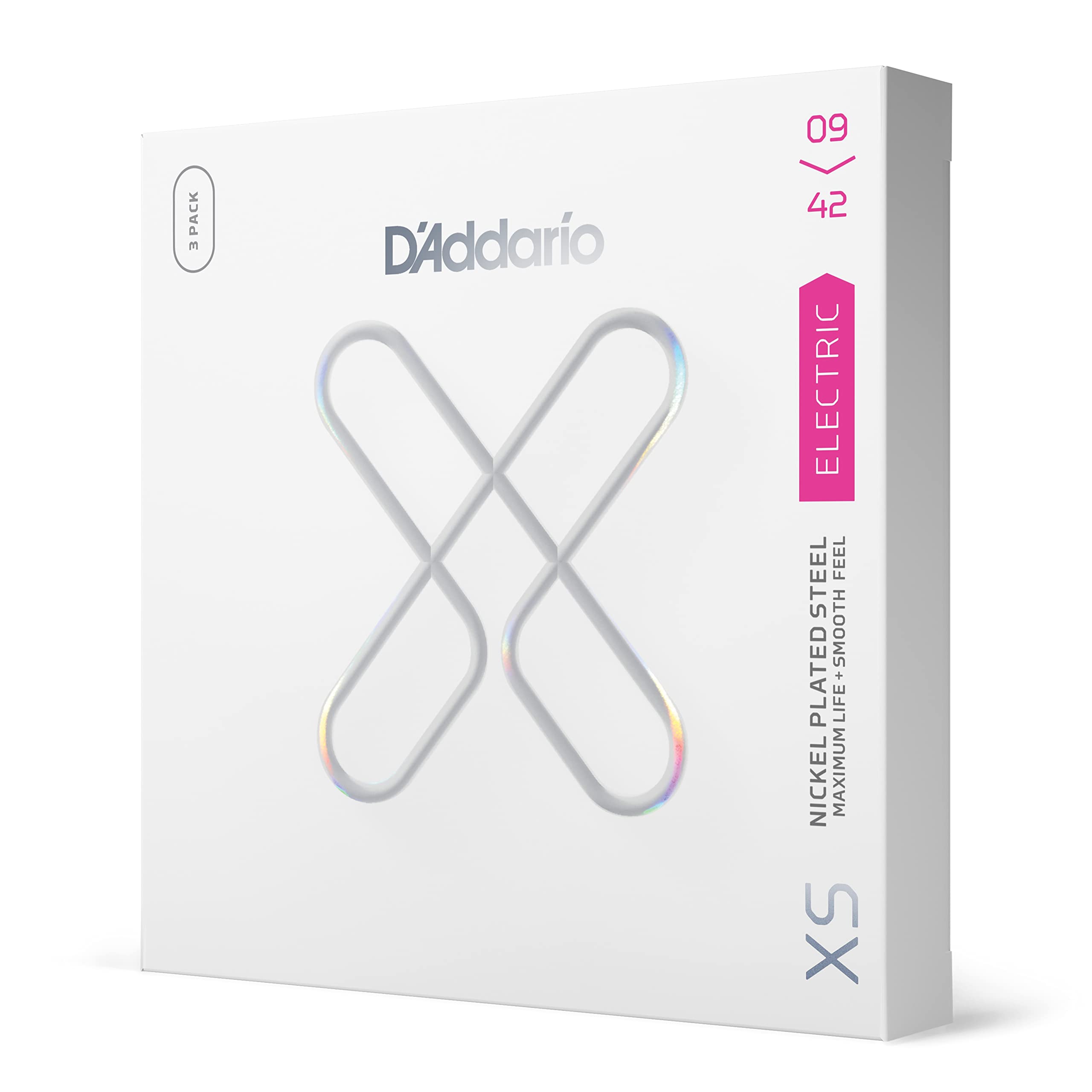 D'Addario Guitar Strings - Xs Nickel Coated Electric Guitar Strings - Xse0942-3P - Maximum Life With Smooth Feel & Exceptional T