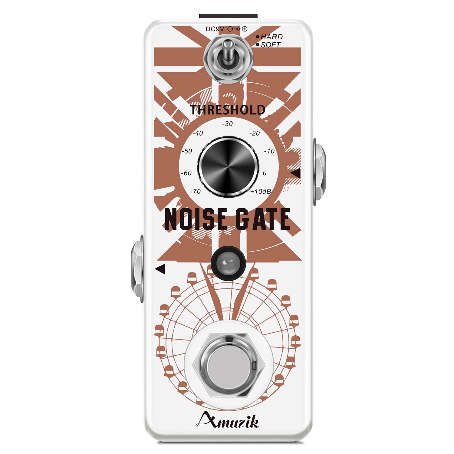 Amuzik Guitar Noise Gate Effect Pedal Noiser Killer Pedals For Electric Guitar Cleaner Noise Gate Suppressor Effect Pedal Full M