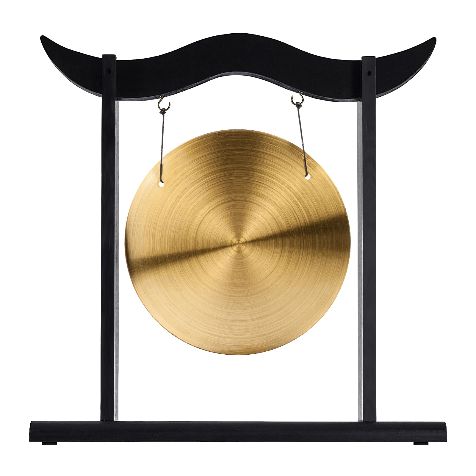 Ecoaterui 14 Gong Stands, Wind Chimes Wood Stand with Base for 1 Gong or 2 Chimes, Light & Portable Multipurpose Stand, Easy Ass
