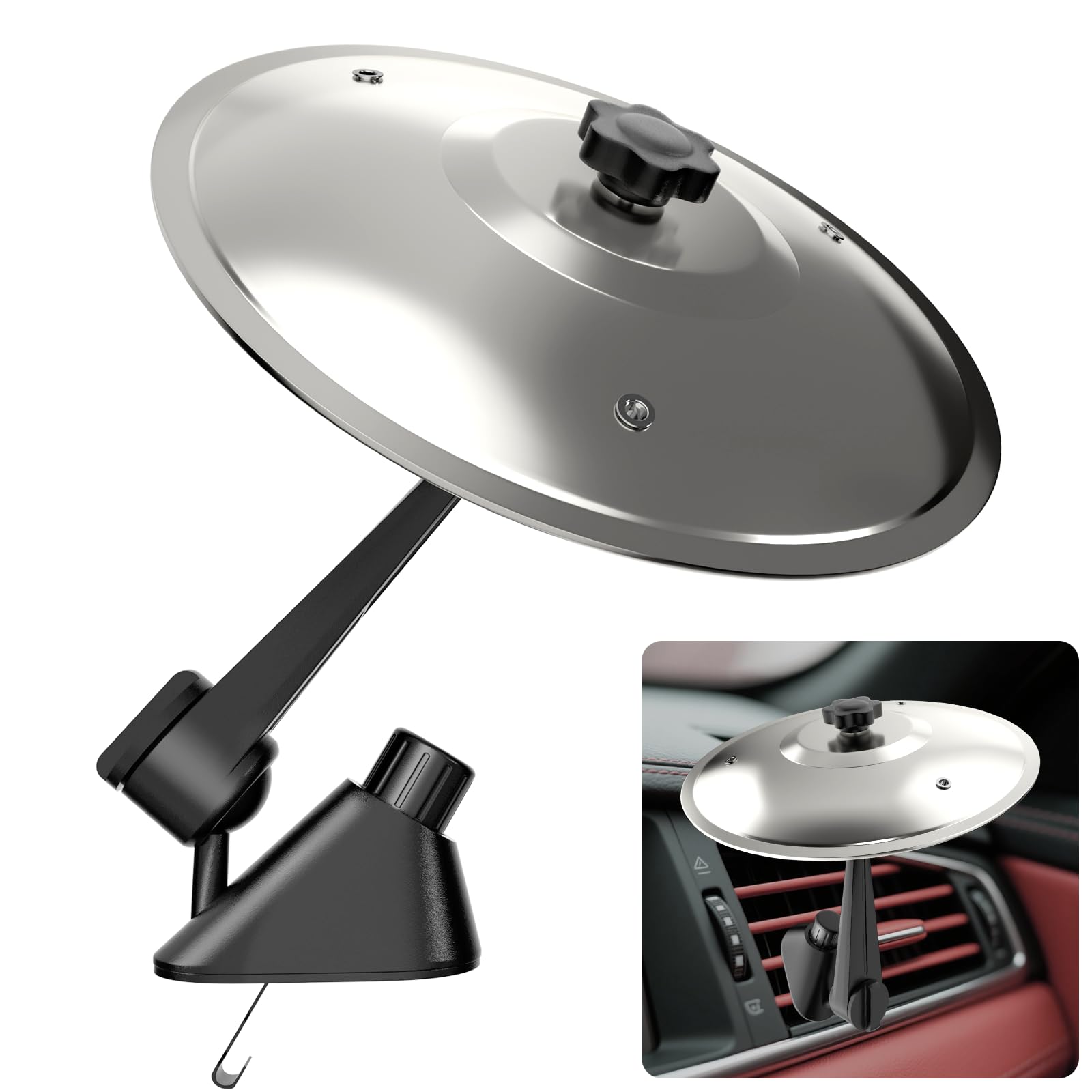 Car Cymbal Air Vent, Mini Car Crash Cymbals, Add Fun to Your Drive with Car Drum | A Great Gift For Drummers And Music Lovers | 