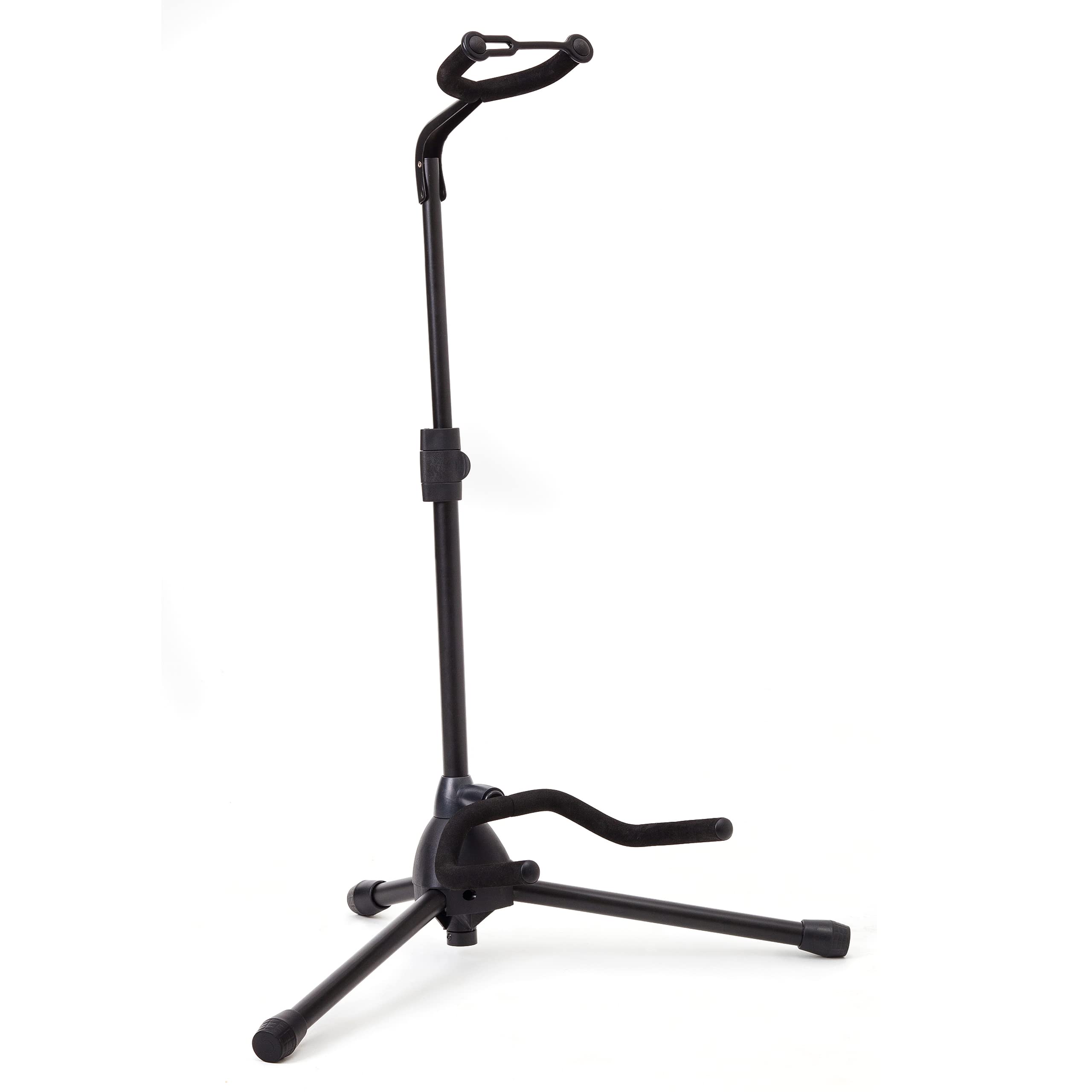 Hola! Music Guitar Stand - Height Adjustable, Collapsible W/Padded Neck & Yoke - Pack Of 1 Tripod