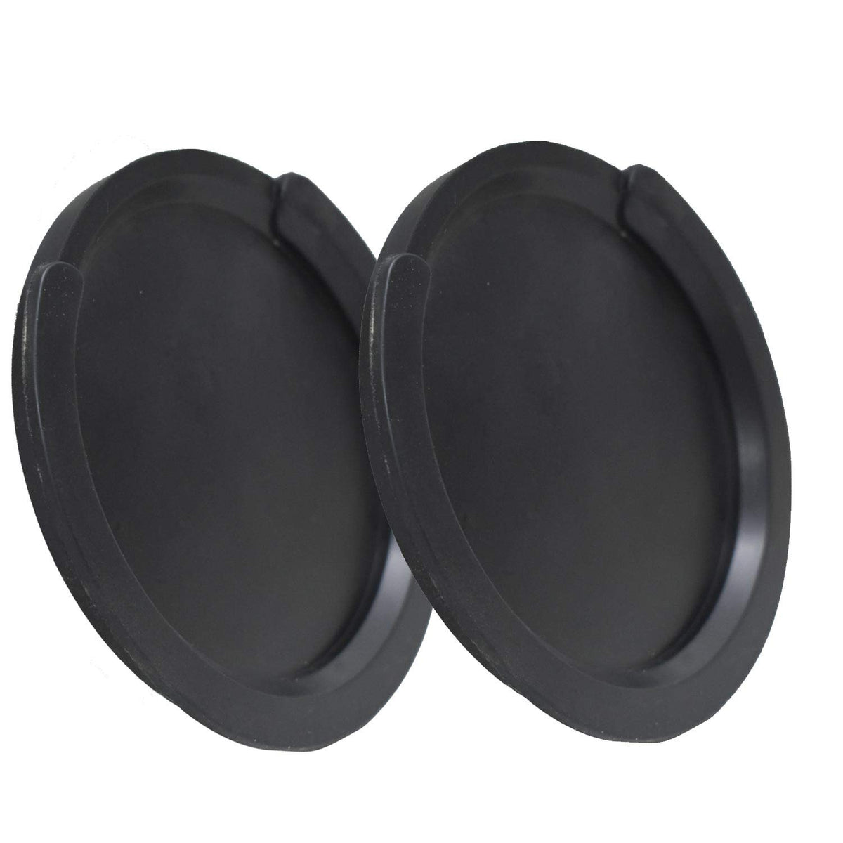 2Pcs 4 Inch Guitar Soundhole Cover Soft Rubber Feedback Buster For Acoustic Guitar, Black
