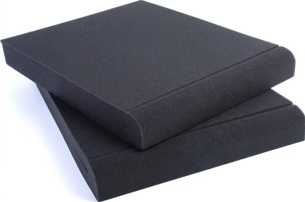 Urban-X Studio Monitor Isolation Pads For 3-10 Inch Speakers | High-Density Foam | Adjustable Angle Speaker Pads For Home Studio