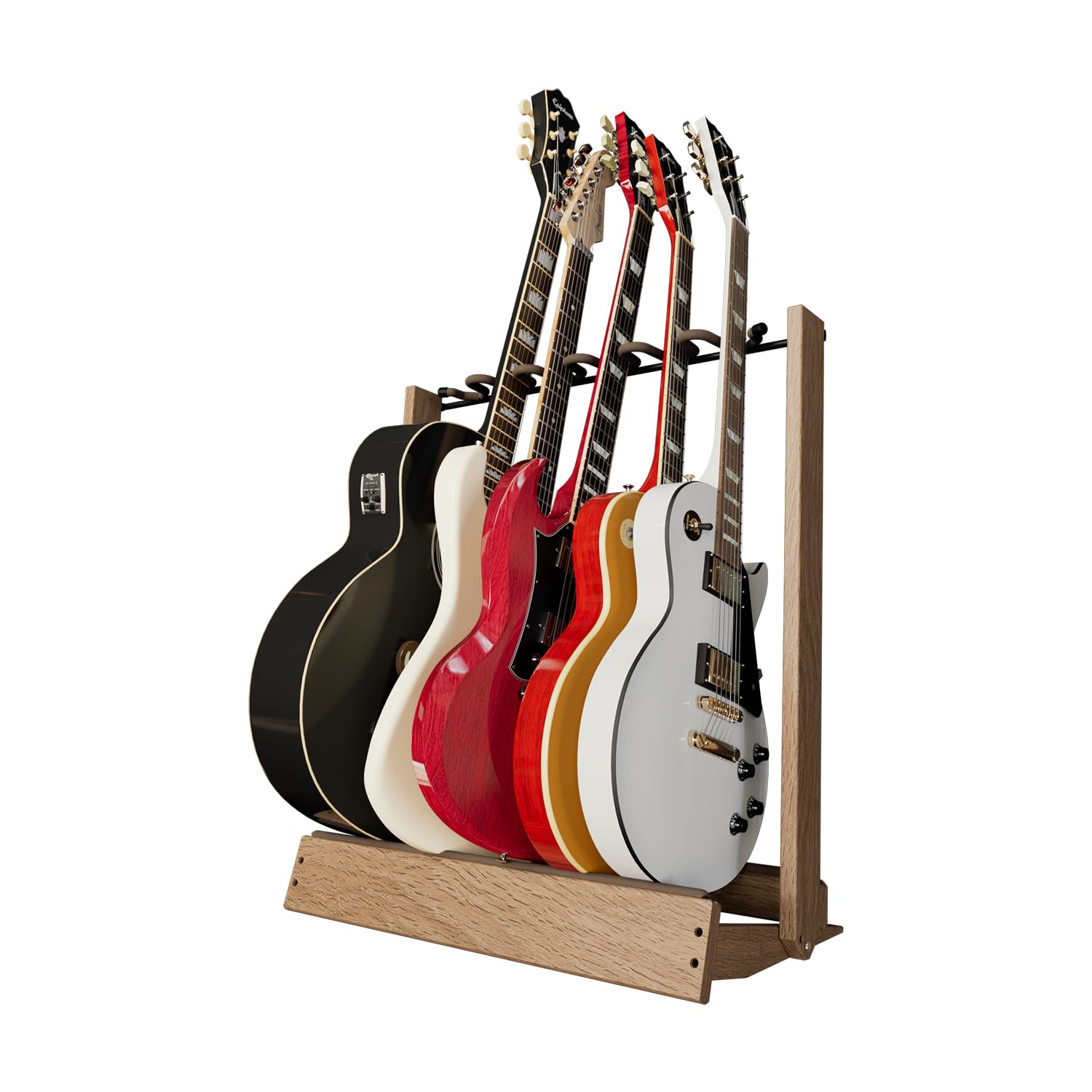 String Swing Guitar Stand For 6 Electric Or Bass, Or 3 Acoustic Guitars For Home Or Studio (Cc34)
