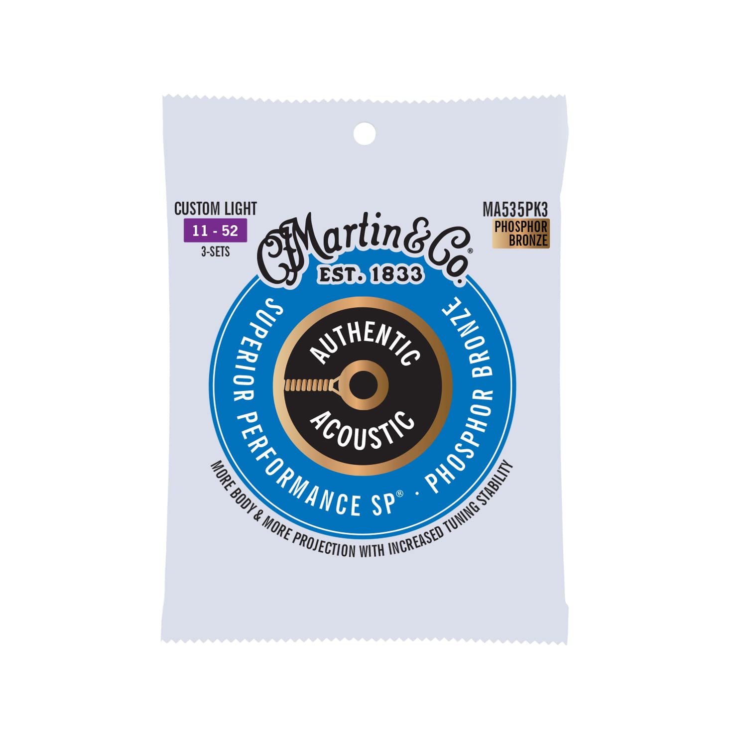 Authentic Acoustic Sp Custom Light Phosphor Bronze