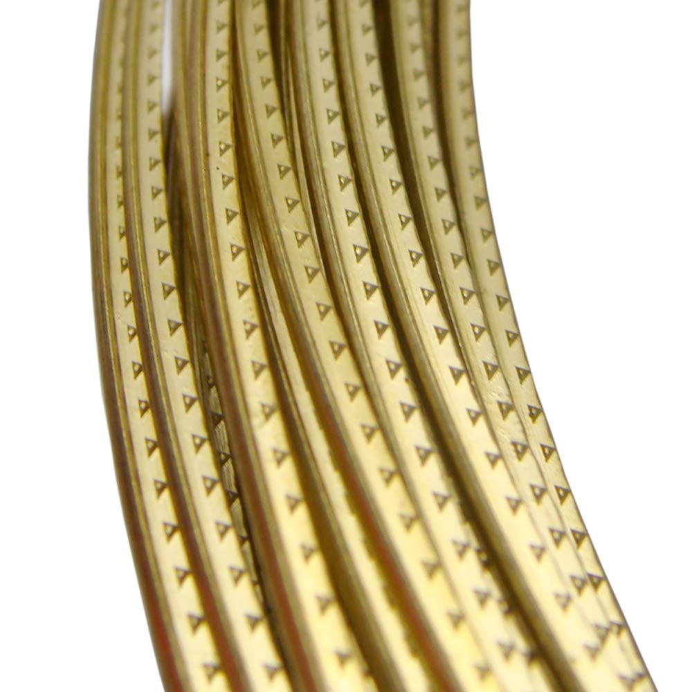 Brass Guitar Fret Wire Medium 2.0mm Guitar Fingerboard Fretwire for Acoustic Guitars Accessory 6.5 feet (Brass Material)