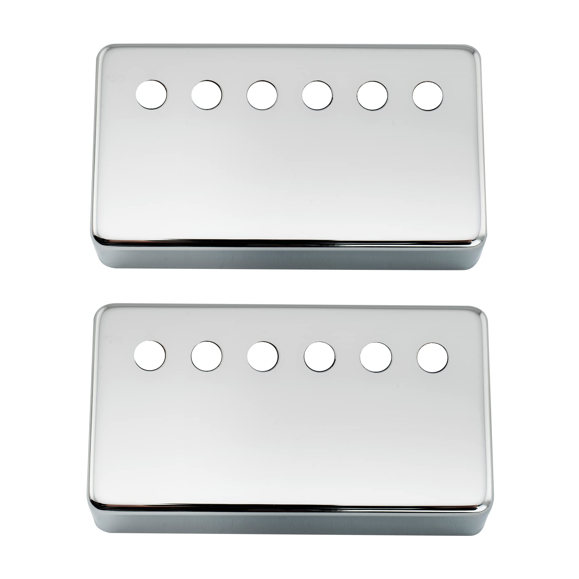 Musiclily Pro 49.2Mm Nickel Silver Alloy Humbucker Pickup Covers Set For American Made Electric Guitar, Chrome (Set Of 2)