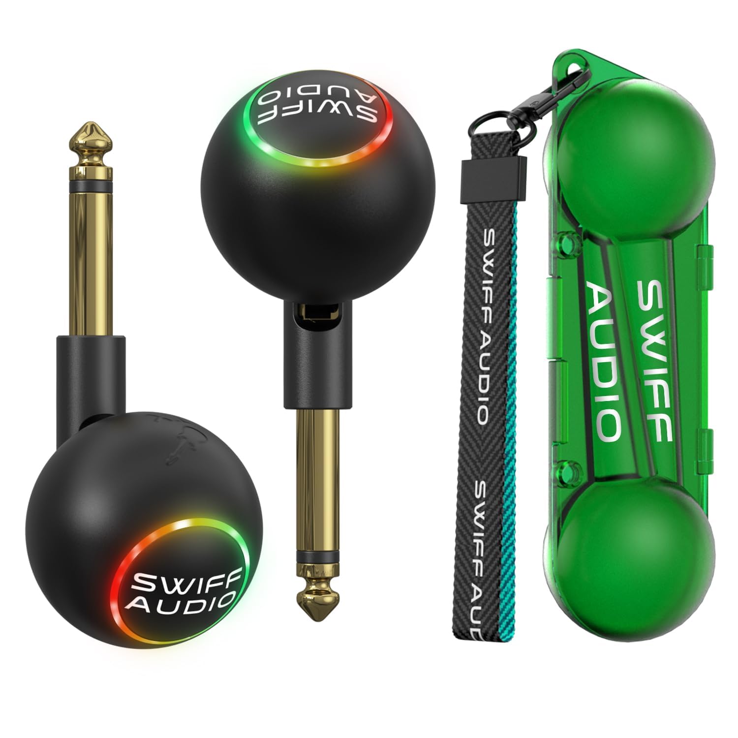SWIFF AUDIO WT09 Wireless Guitar System - 2.4GHz Guitar Transmitter Receiver with Smart Auto Pairing During 6 Channels, 