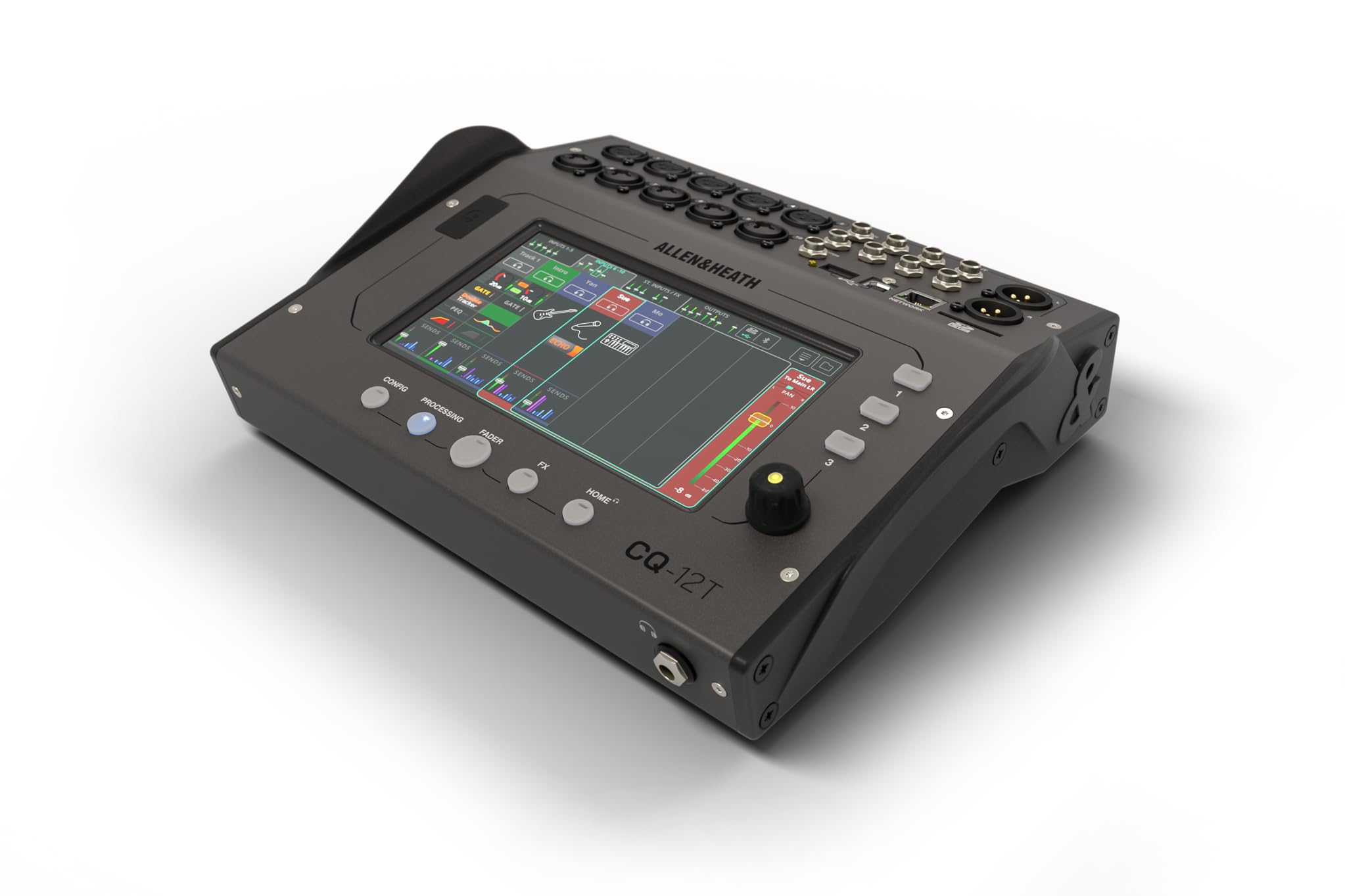 Allen & Heath CQ-12T Digital Mixer with 7'' Touchscreen and Bluetooth Connectivity