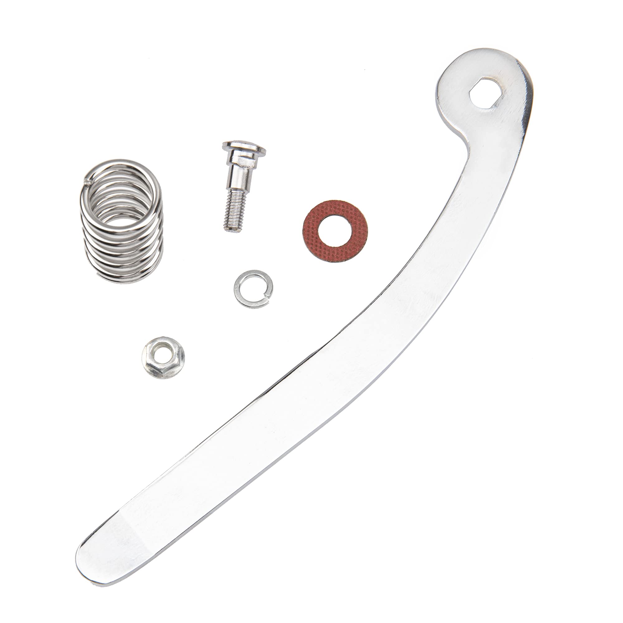 1Set Yootones Guitar Vibrato Bridge Tremolo System Arm Whammy Bar with Nut Spring Compatible with Electric Guitar (Silver)