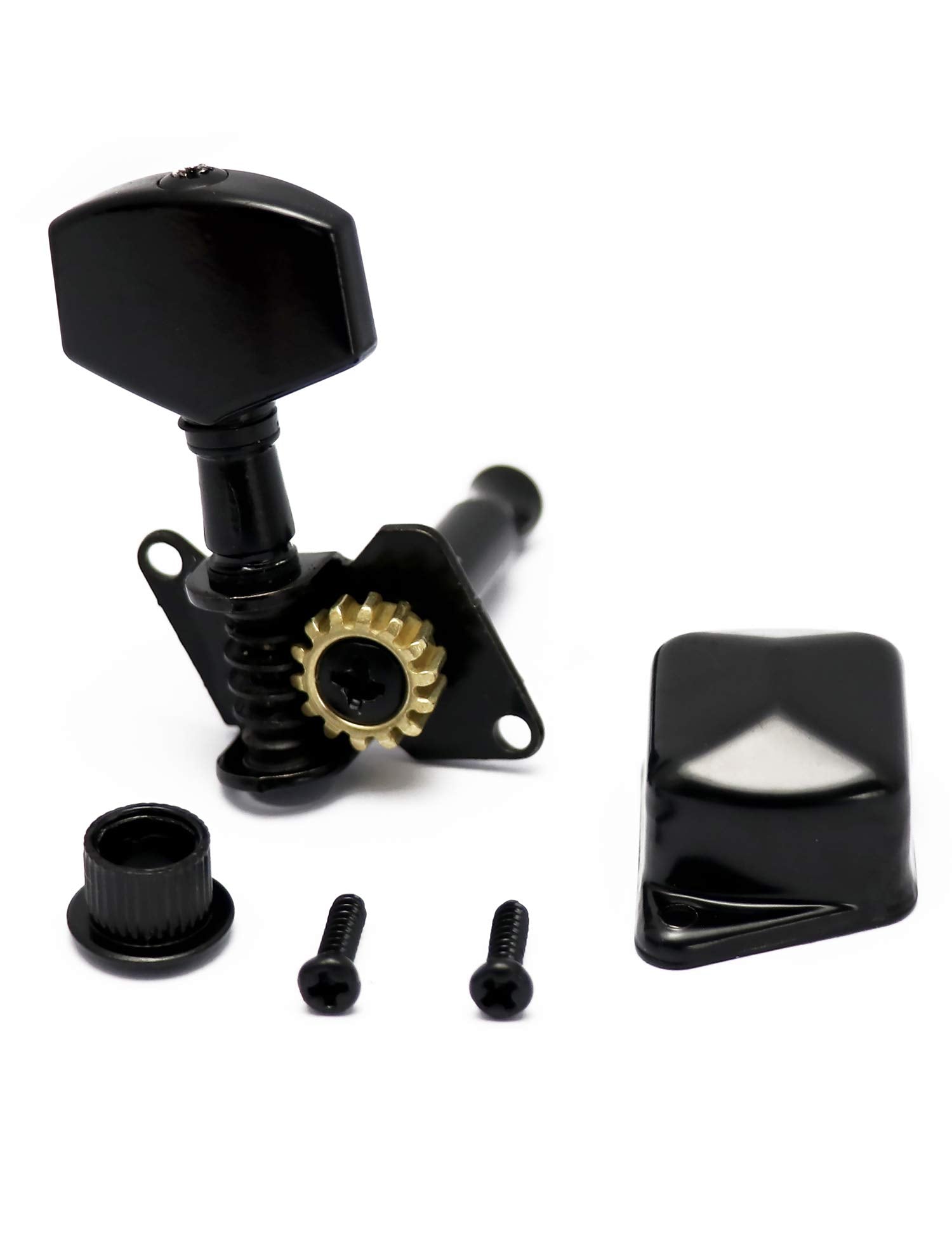 Metallor Semiclosed String Tuning Pegs Machine Heads Tuners 6 In Line Right Hand Electric Acoustic Guitar parts Replacement Set