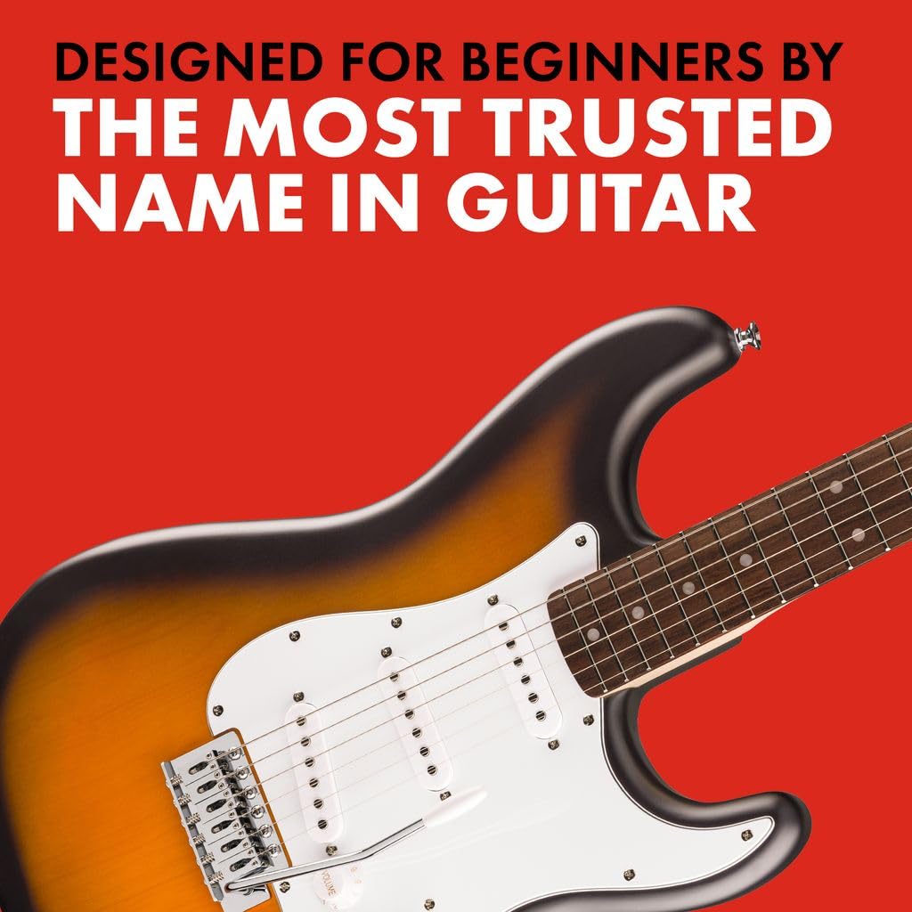 Fender Squier Debut Series Stratocaster Electric Guitar, Beginner Guitar, with 2-Year Warranty, Includes Free Lessons, 2-Color S