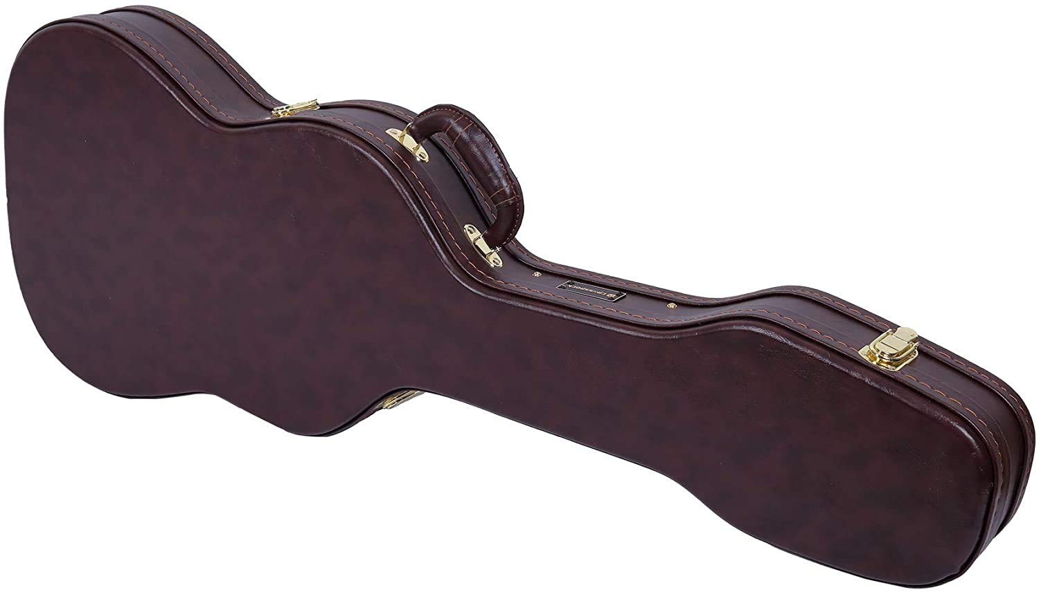 Crossrock Wood Case fits right-hand Precision Bass Style Guitars-Vintage Brown(CRW620PBBR)