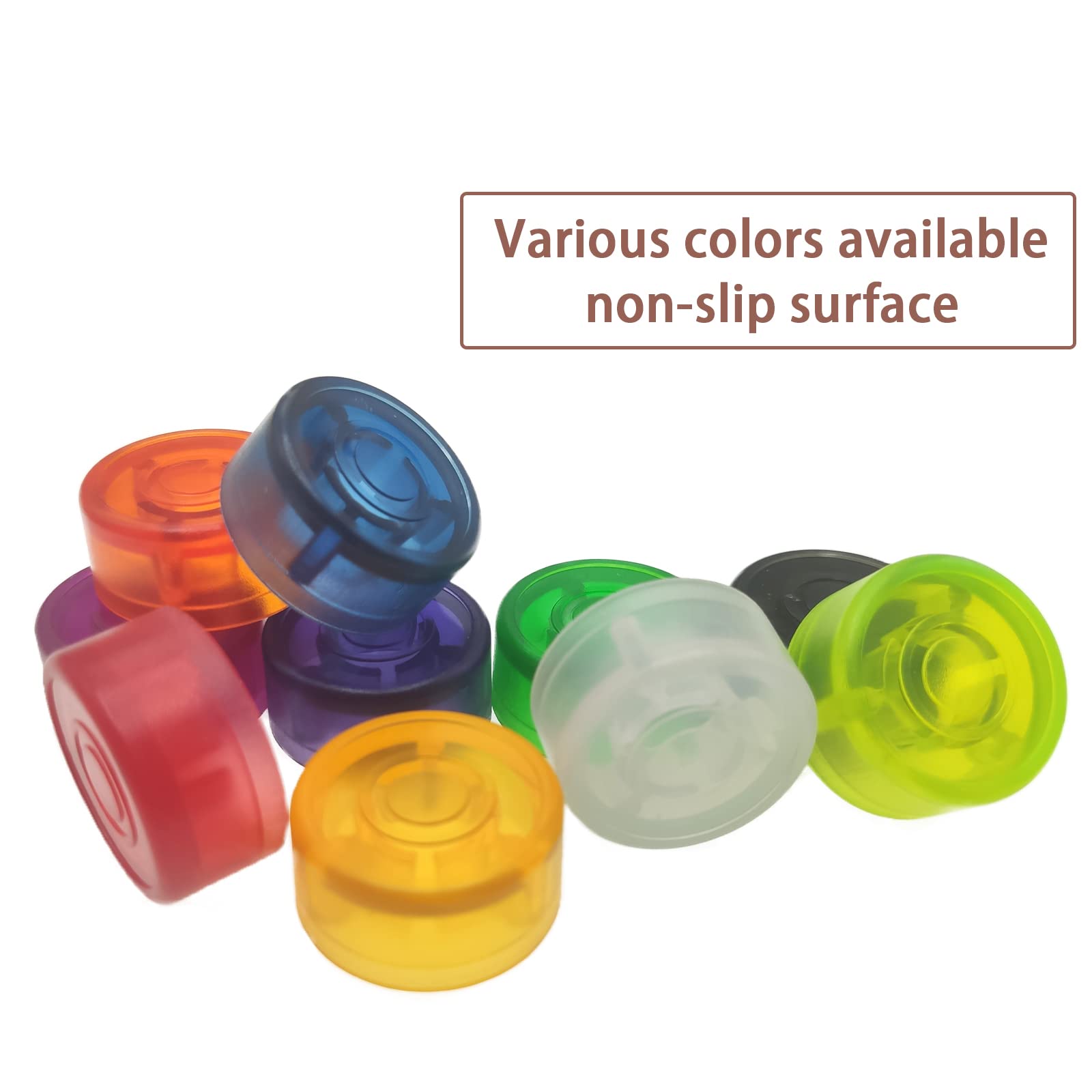 Cheerock Guitar Effect Footswitch Topper, 20Pcs Guitar Pedals Footswich Protection Caps, Multi-colored Guitar Pedal Footswitch T