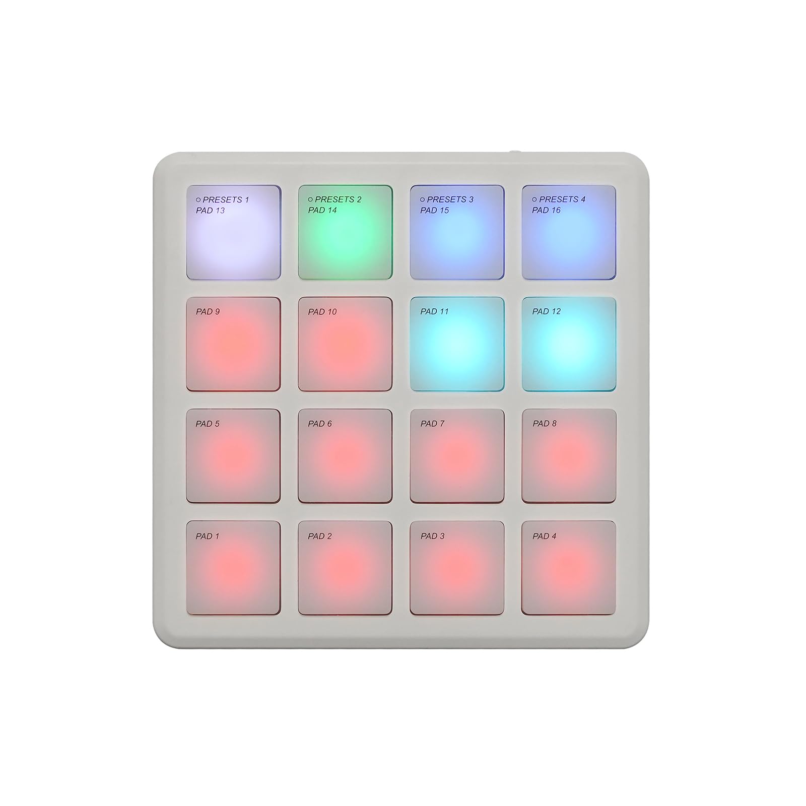 M-VAVE MIDI Controller Drum Pad Wireless Bluetooth MIDI Keyboard 16 Strike Pad Velocity Sensitive, Note Repeat, Full Level Butto