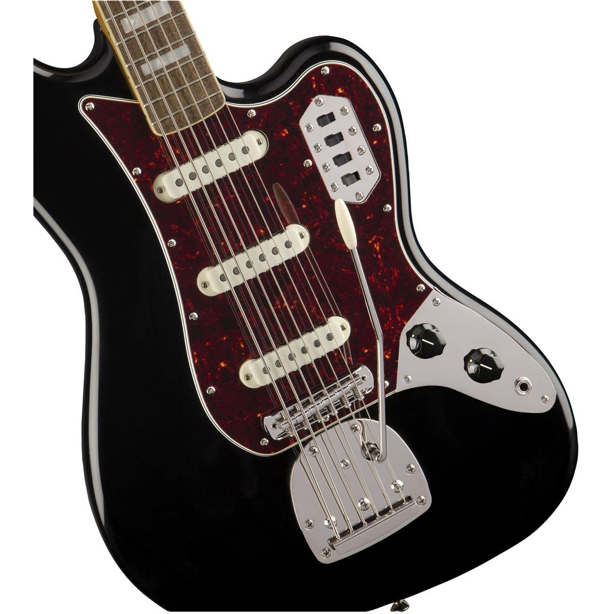 Squier Classic Vibe 6-String Bass VI, Black, Laurel Fingerboard
