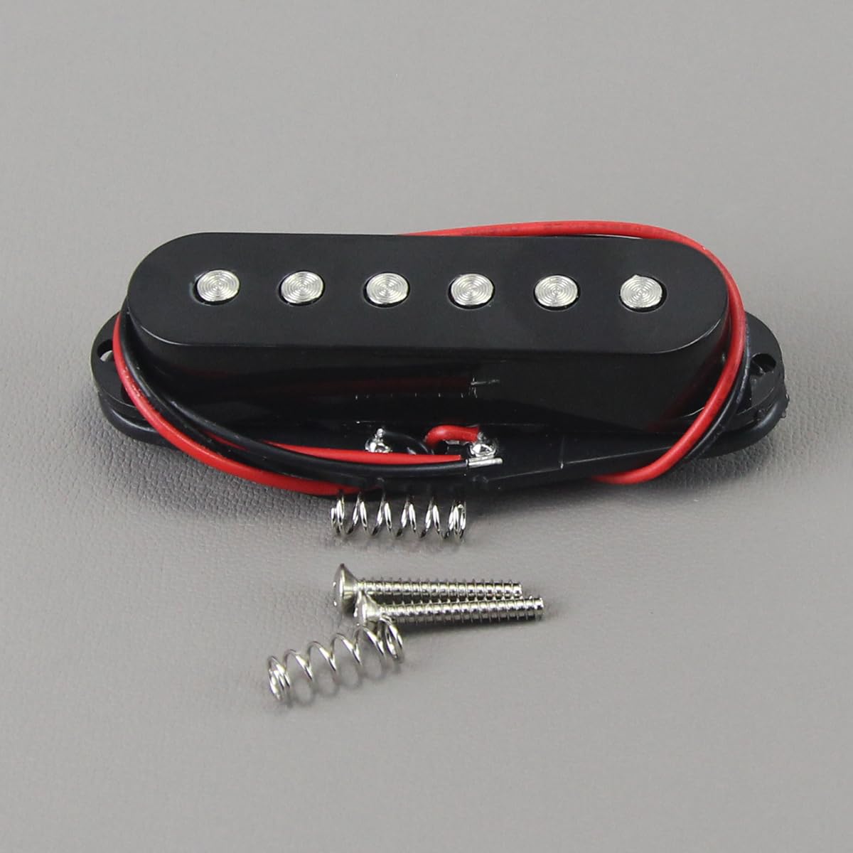 FLEOR Single Coil Pickup Ceramic Black Neck Pickup Fit ST Style Electric Guitar