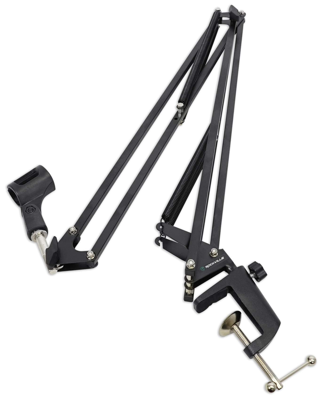 Rockville Dms40 40'' Microphone Boom Arm Studio Podcast Usb Mic Stand+Desk Clamp