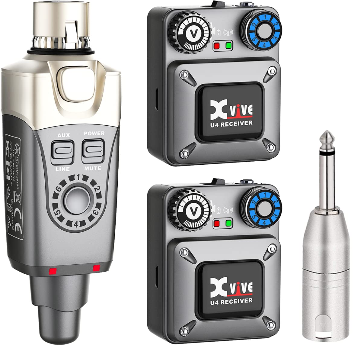 Xvive U4R2 Wireless in-Ear Monitor System with 2 Receivers