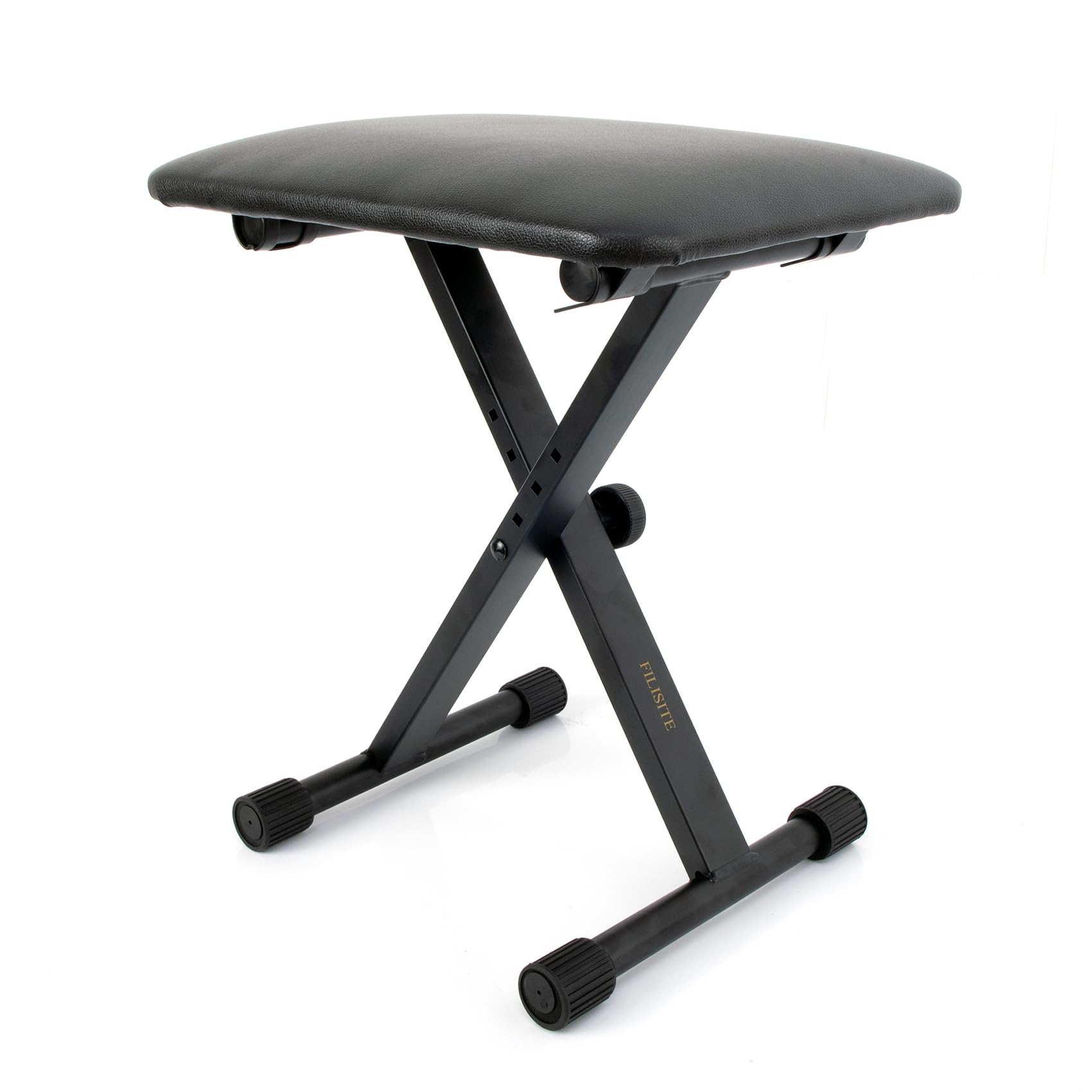 FILISITE Keyboard Bench X-Style Height Adjustable Padded Cushion Foldable Stool Portable Seat Keyboard Chair for Keyboards Piano