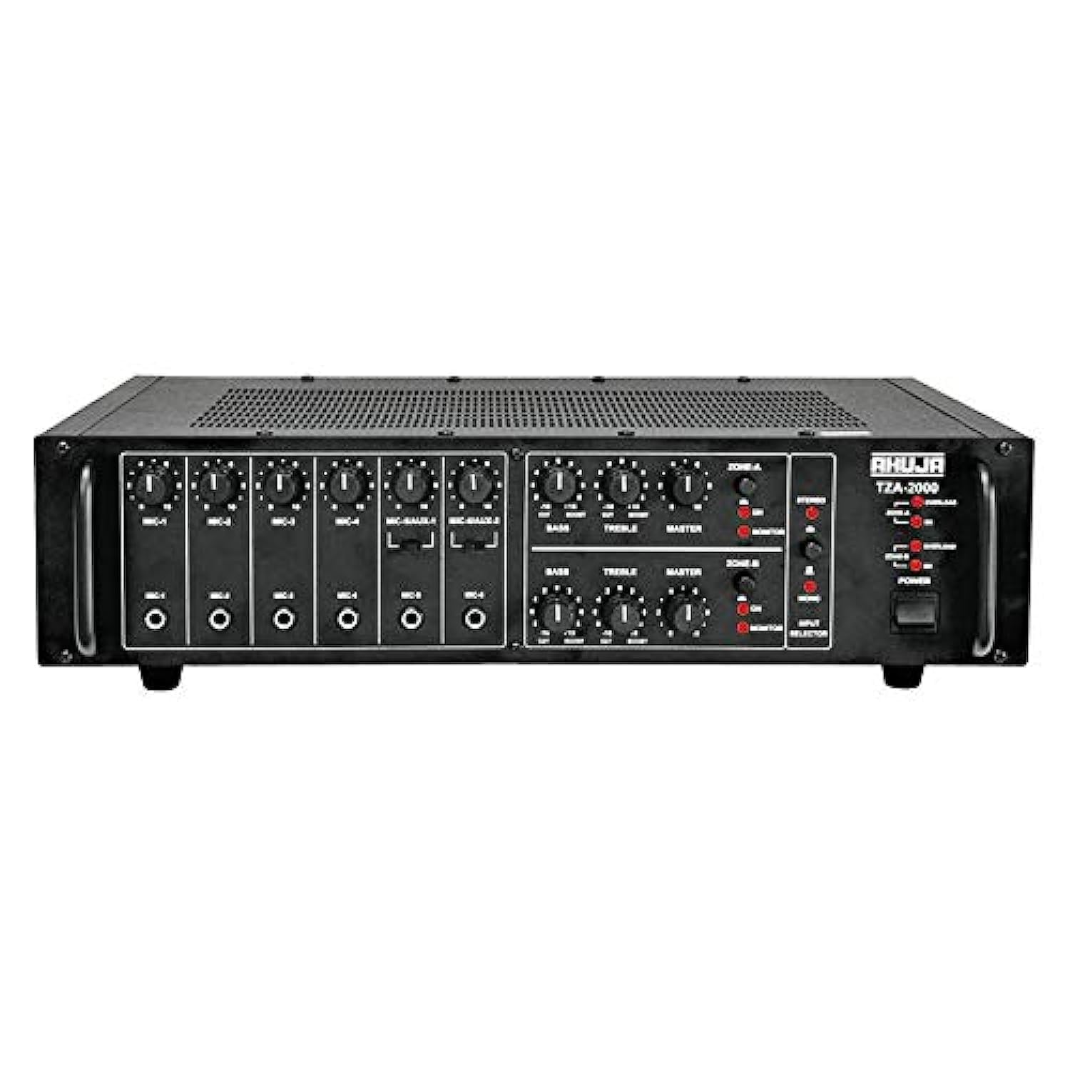 Ahuja Tza2000 2 Zone Pa Mixer Amplifier, Black