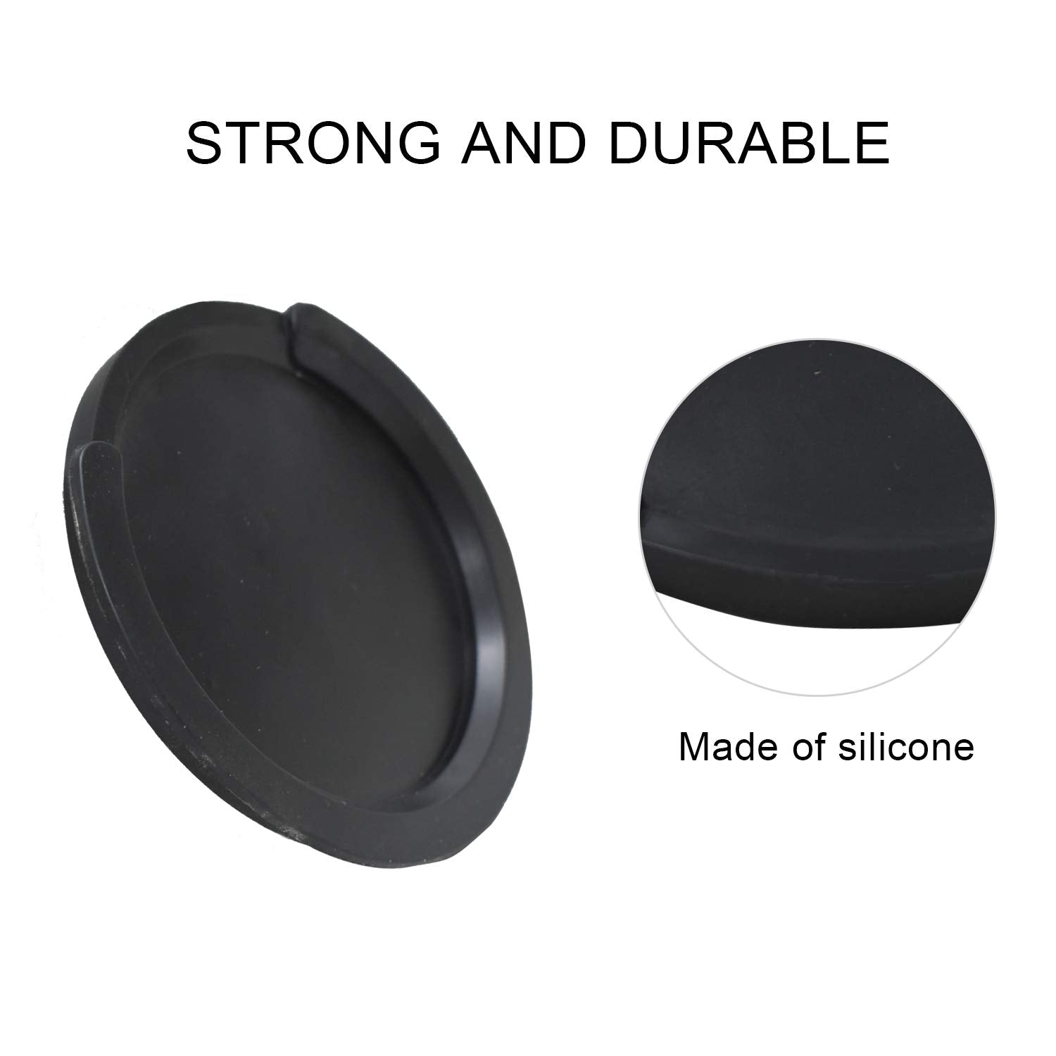 4 Inch Guitar Soundhole Cover Soft Rubber Feedback Buster for Acoustic Guitar, Black