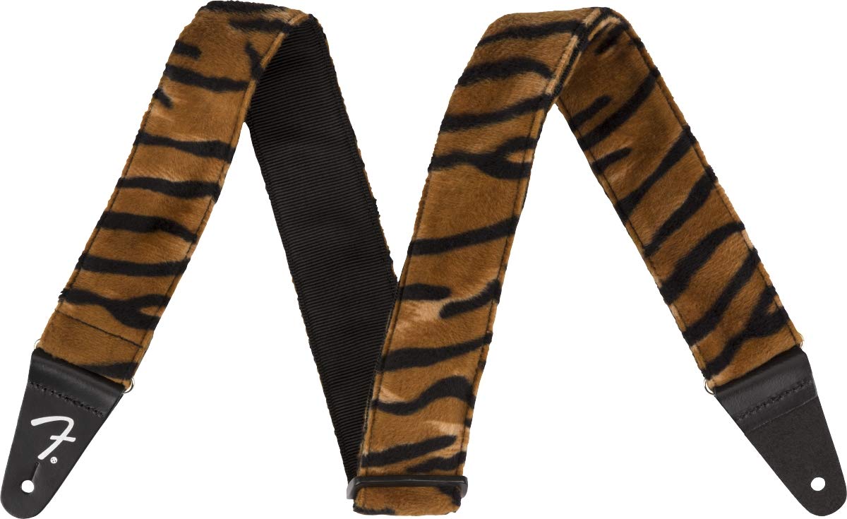 Fender Wild Animal Print Guitar Strap, Guitar Accessories, 2In, Tiger