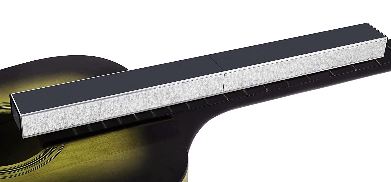 Hinfudor Fret Leveling Beam, 16 Inch (400mm) Bass Guitar Fret Leveler Sanding File Level Bar, Pro Luthier Repair Tool with 400 6