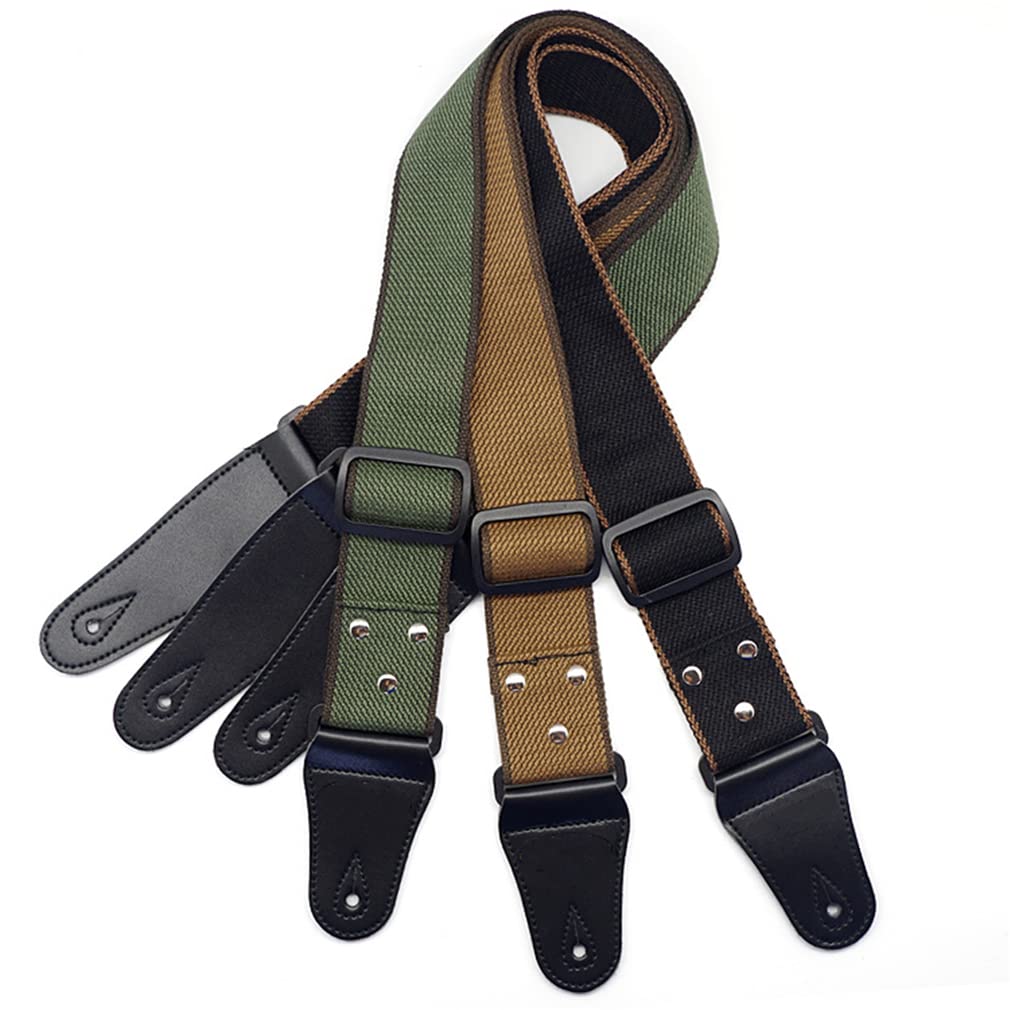 Adjustable Shoulder Strap For Electric Guitar, Bass Guitar Parts Accessories (Green)