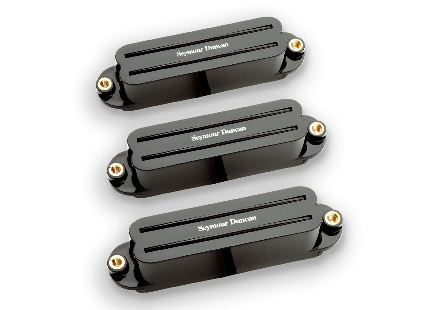 Seymour Duncan Hot Rails Strat - Set - Black - High Output Electric Guitar Pickup