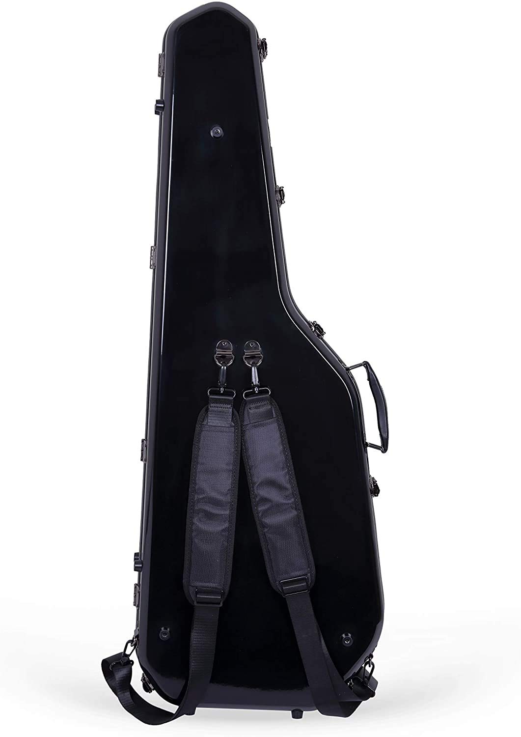 Crossrock Fiberglass Backpack Style Black Electric Guitar Case