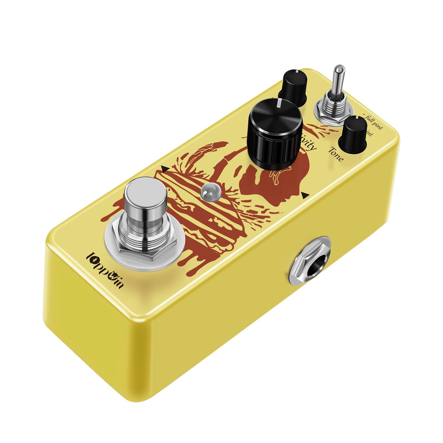 IOppWin COMP Optical Compressor Pedal - Classic Smooth Dynamics Control, Preserves Transients, Metal Enclosure, True Bypass for 