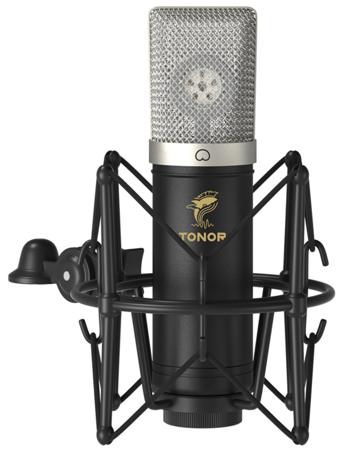 TONOR Condenser Microphone 192kHz/24Bit, USB Cardioid Computer Mic Kit with Upgraded Boom Arm/Spider Shock Mount for Recording, 
