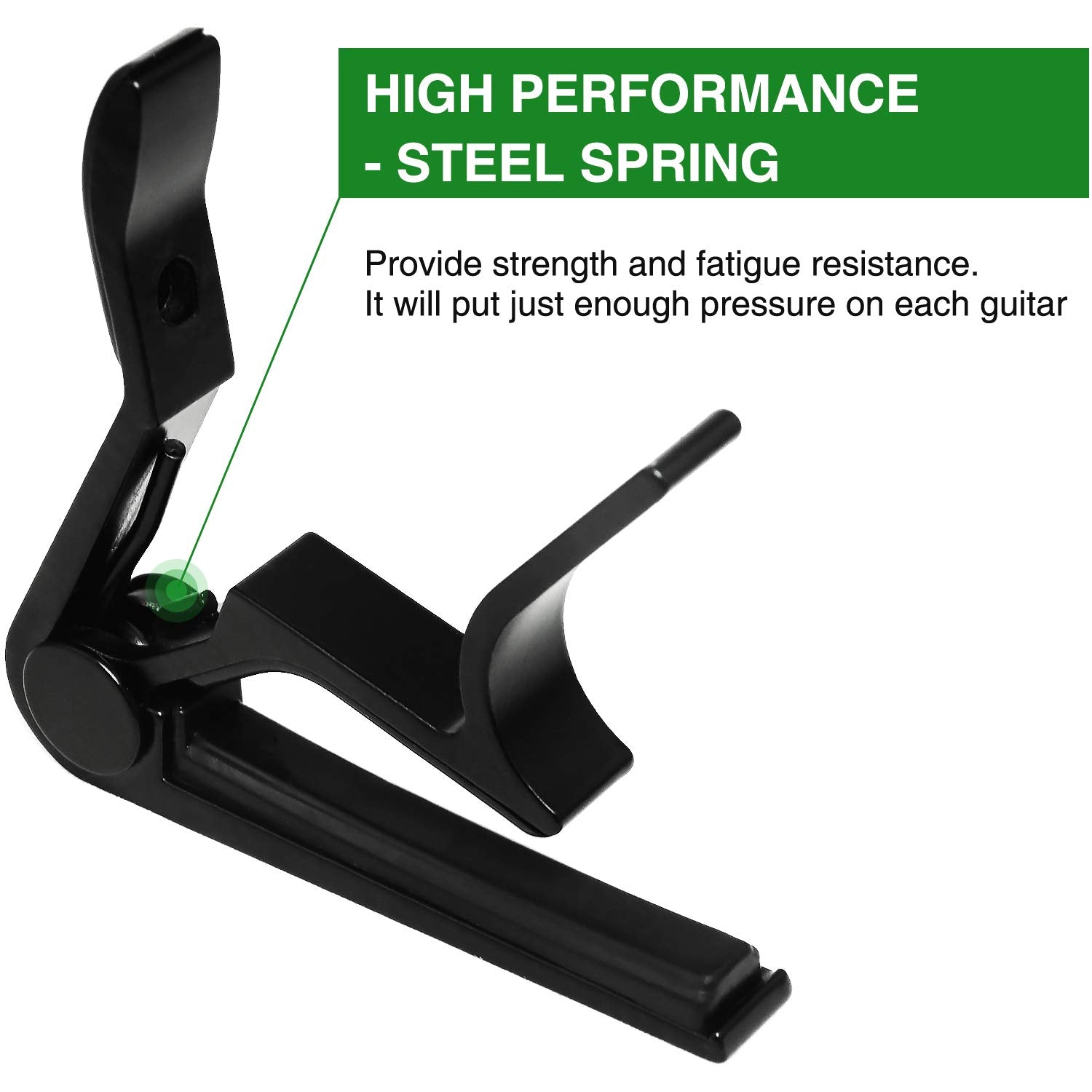 Guitar Capo, 6-String Acoustic & Electric Guitar Capo,Guitar Capo Acoustic(Black)