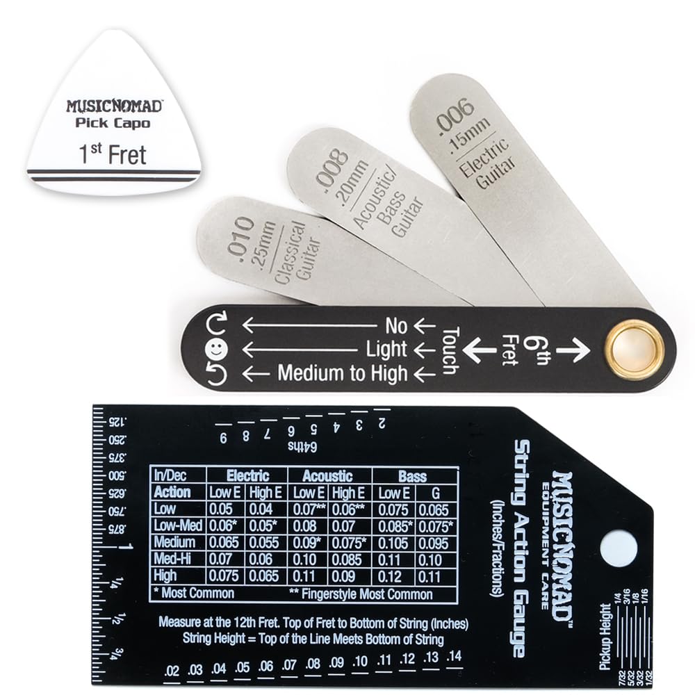 MusicNomad Precision Truss Rod & String Action Gauge Combo Set MN614 ...
