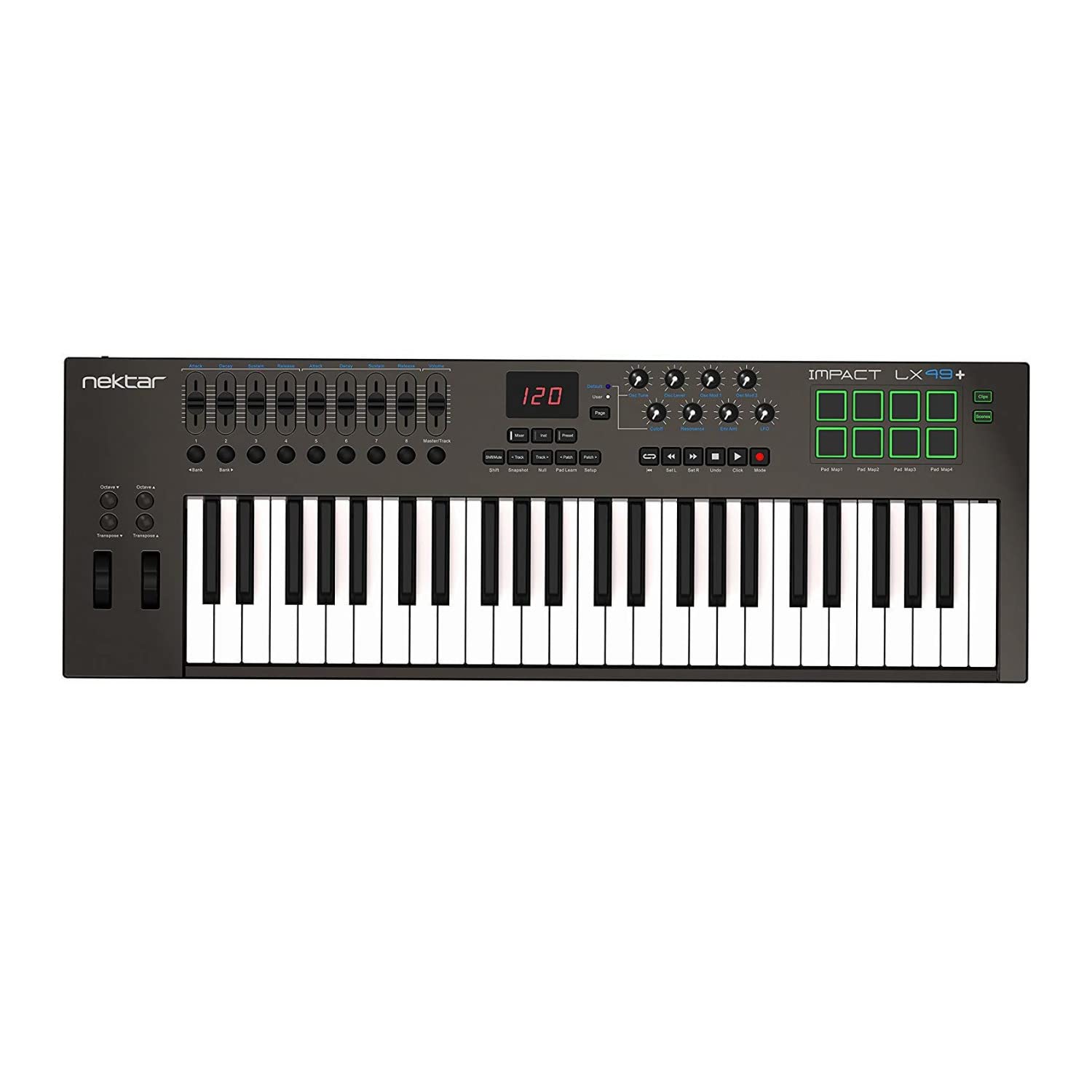 Nektar Impact LX 49+ USB MIDI Keyboard Controller