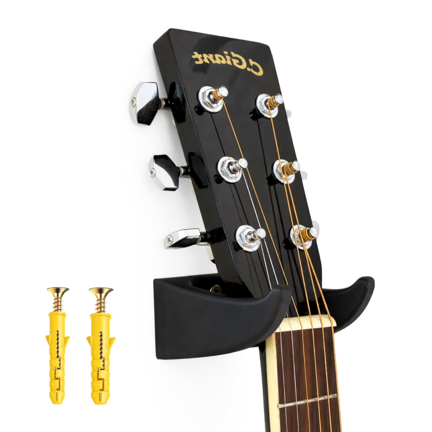 Sanchi Homes | Wide Guitar Wall Mount Holder With Screws | Durable & Safe Hanger For Wide Neck Guitars | Space-Saving Wall Stand
