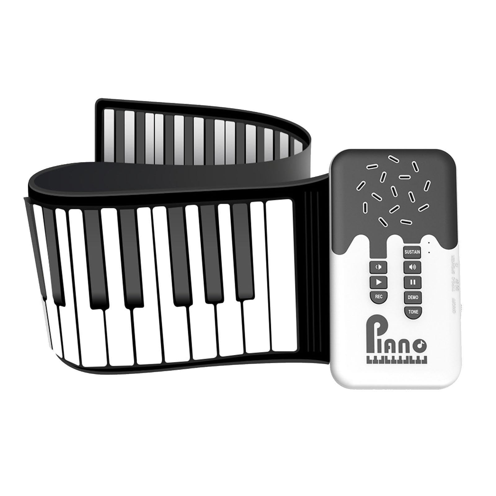Bnf Folding Electronic Keyboard Presents Portable 49 Key For Travel Adults Child White Musical Instruments & Gear | Pianos, Keyb