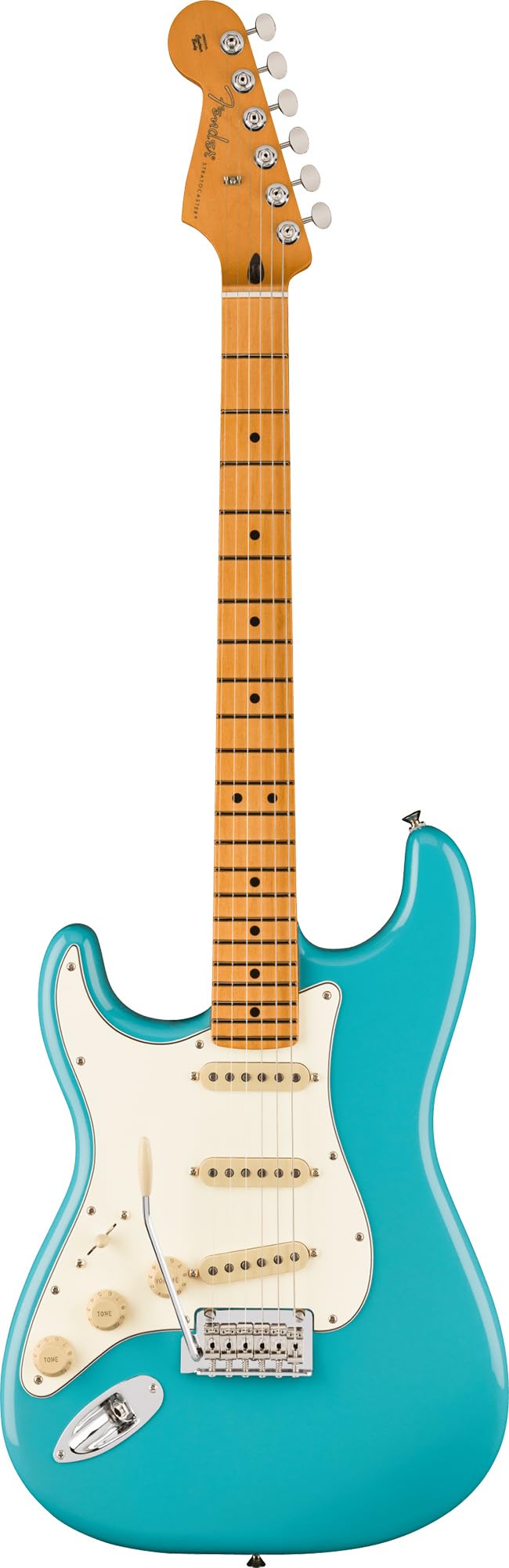 Fender Player II Stratocaster Left-Handed - Aquatone Blue Bundle with Gig Bag, Strap, Cable, 3-Pack Picks and Guitar Cleaning Ki