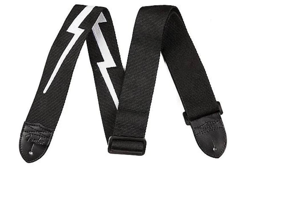 Fender Nylon Guitar Strap, 2In, Lightning Bolt