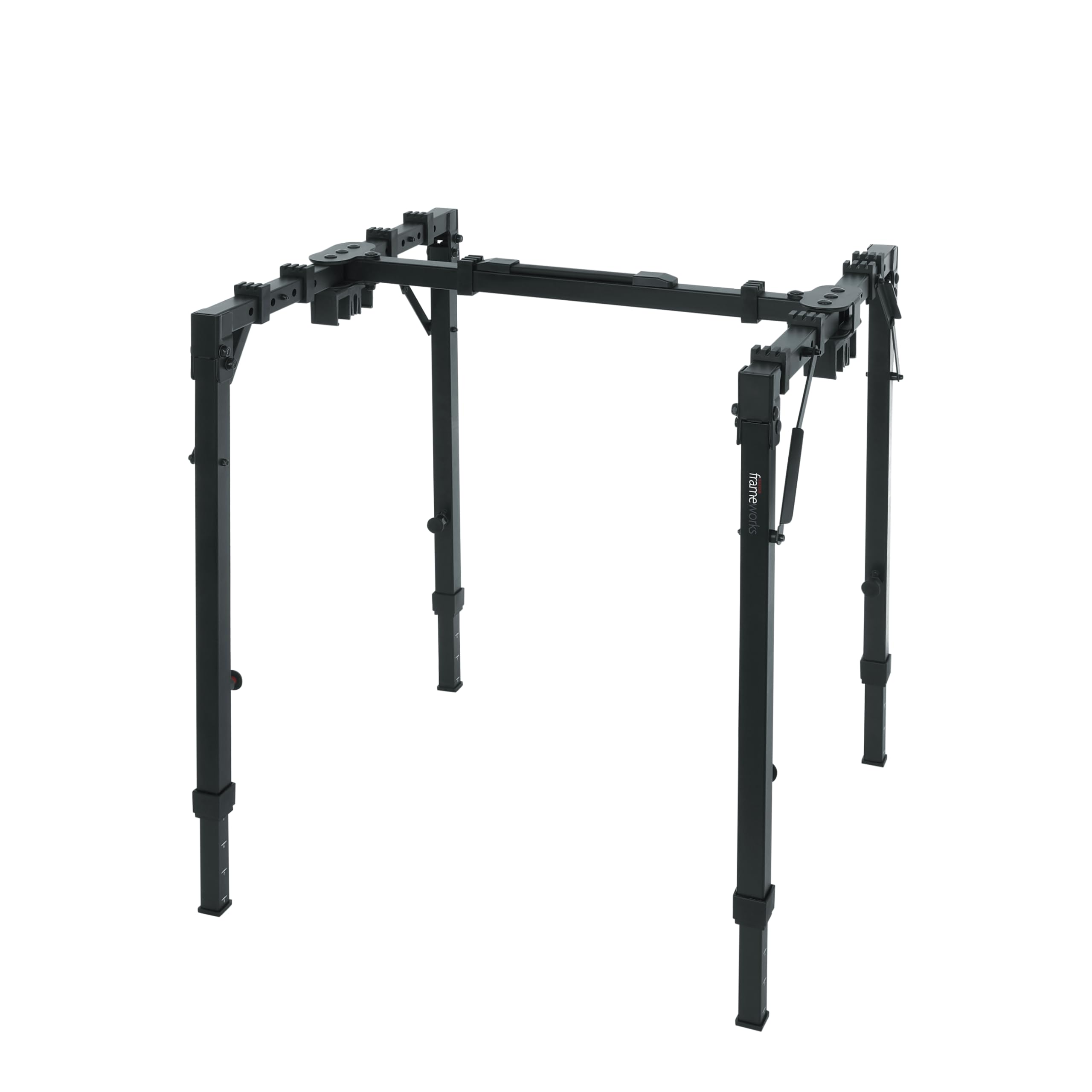 Gator Frameworks Adjustable T-Stand Folding Workstation or Keyboard Stand, Weight Capacity of 250lbs (GFW-UTL-WS250)