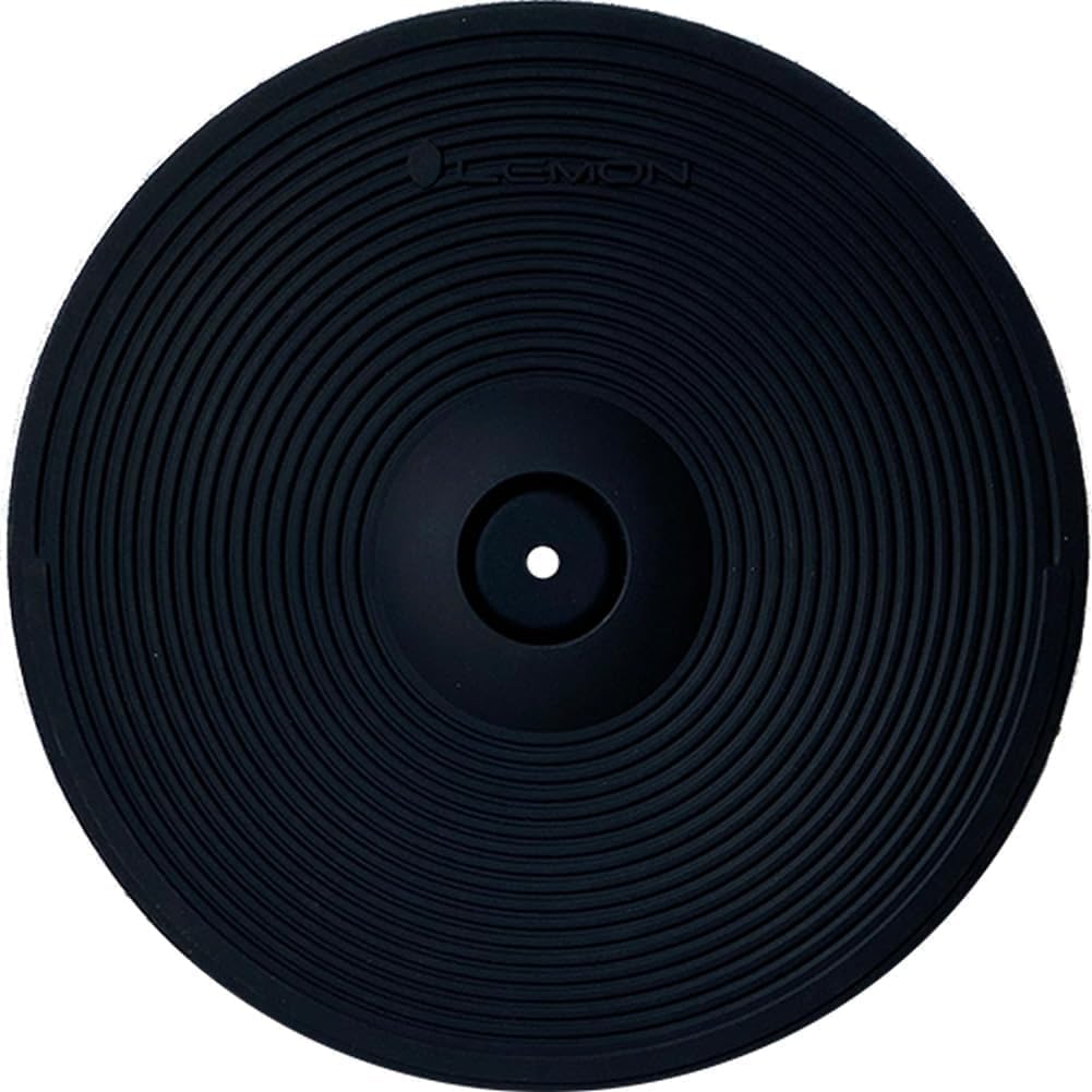 Lemon 11    Dual-Zone Electronic Splash/Crash Cymbal Pad with Choke for Electronic Drum Kits - Quiet Rubber Cymbal for Practice 