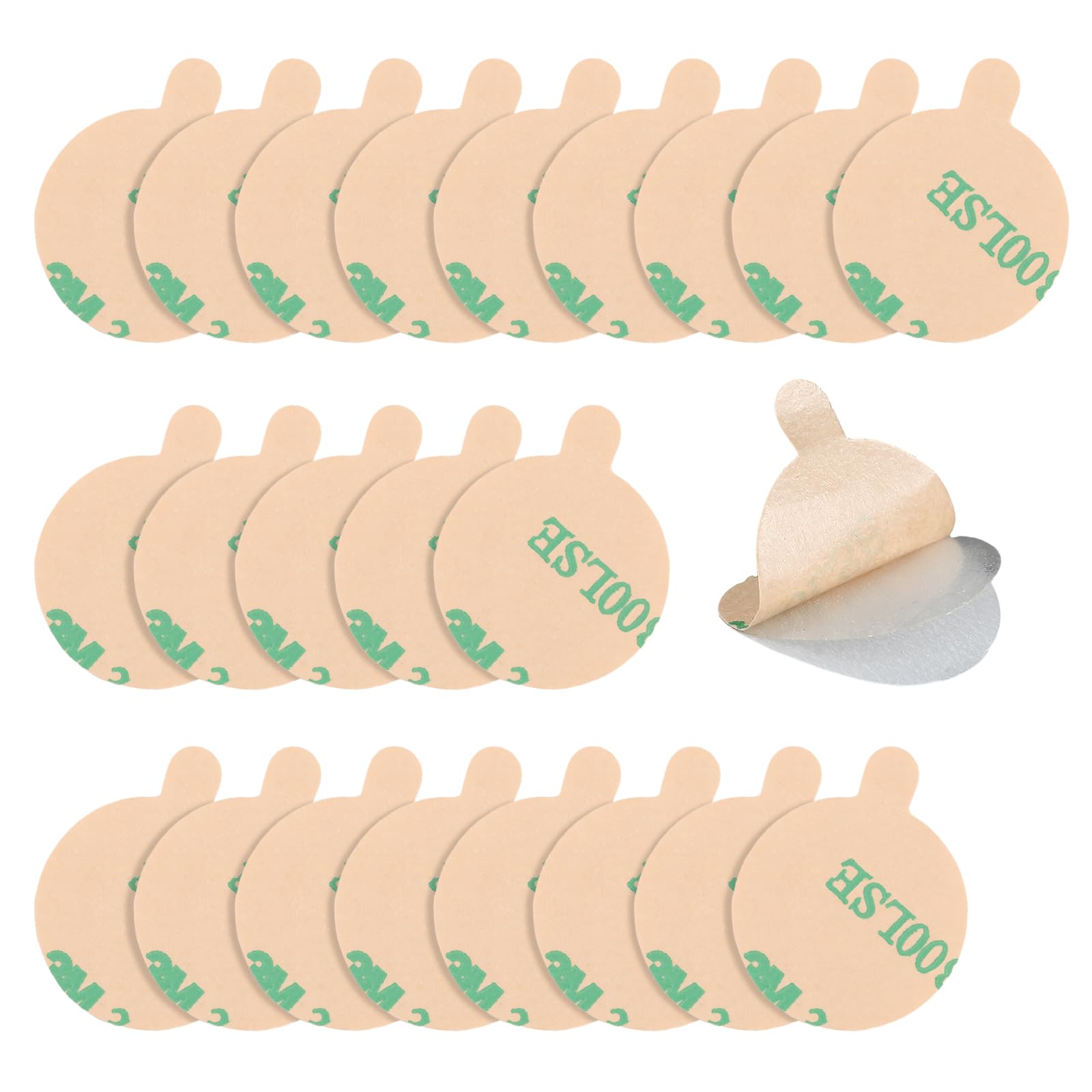 Copkim 200 Pcs Soft Sticky Circles for Lavalier Lapel Mics Reusable Soft Covers for Hiding Lavalier Microphones and Reduce Wind 