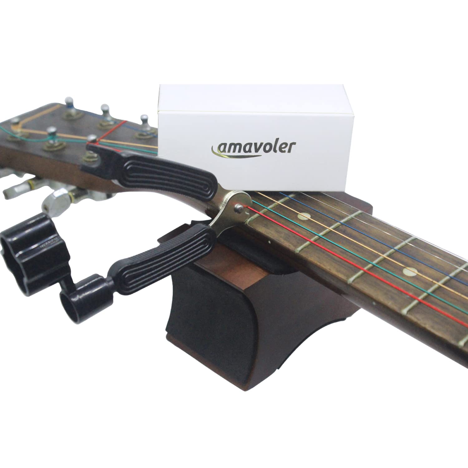 Amavoler Guitar Neck Rest Support Cradle + Guitar String Winder and Cutter Tool - Guitar Accessories Tool Kit for Repair, Mainte