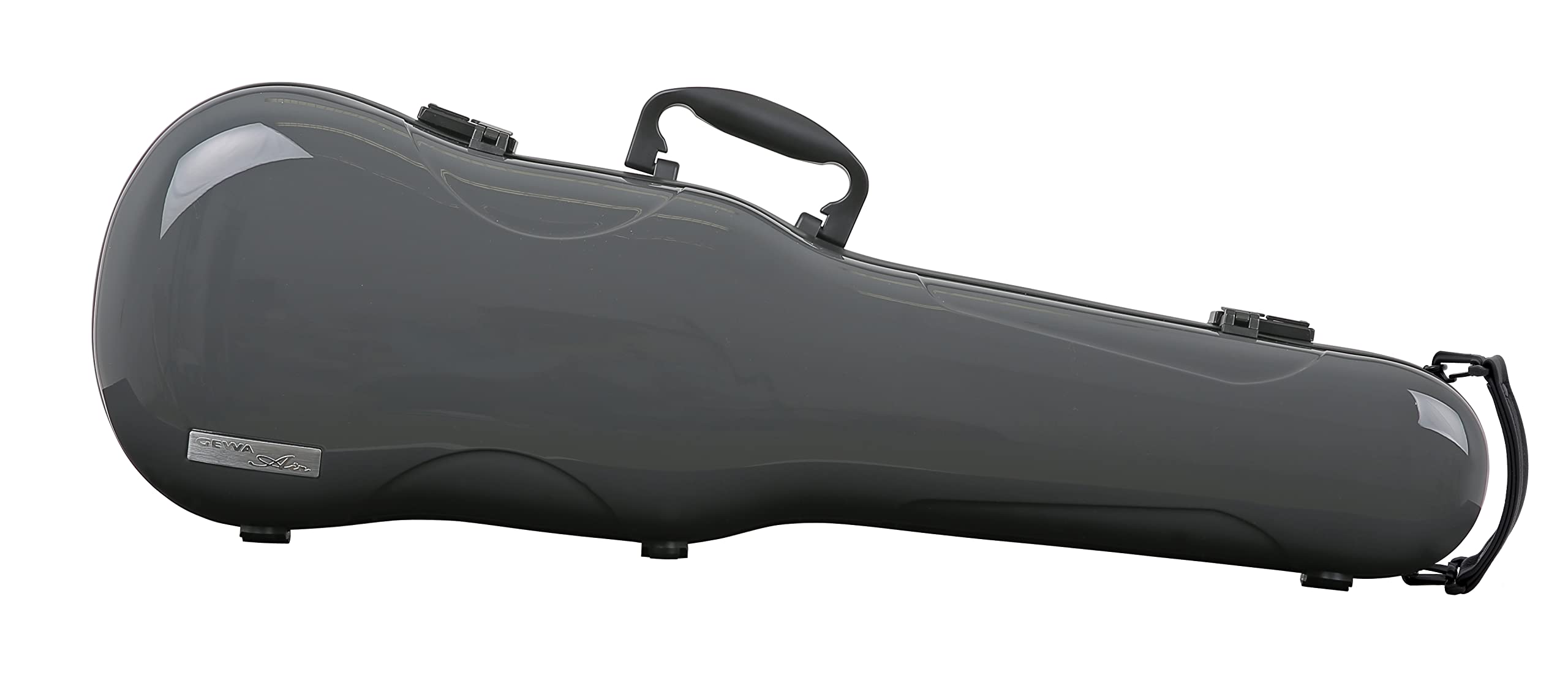 Gewa Violinformetui Air 1.7 MADE IN GERMANY with side handle grey high gloss